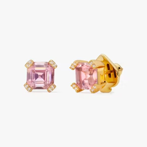 kate spade New York Pink Dazzle Crystal Stud Earrings/NWT - Picture 2 of 10